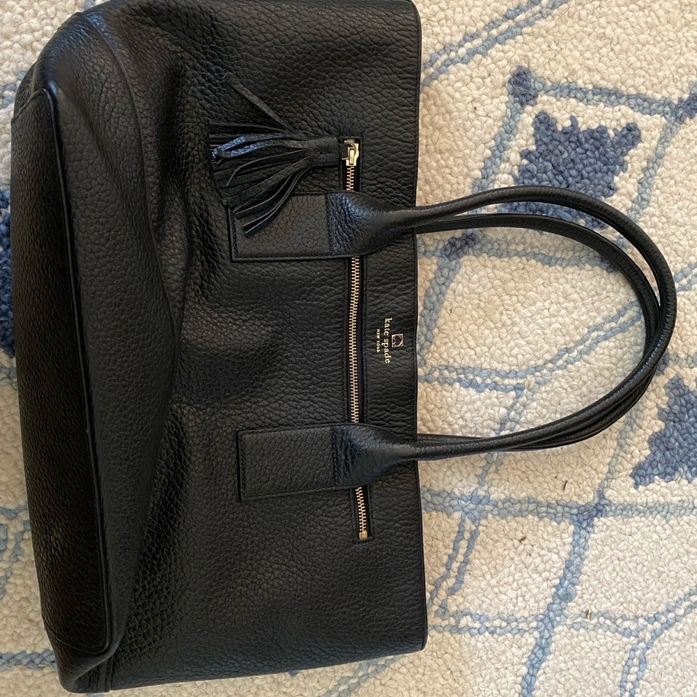 Kate Spade Large Tote—Black Pebbled Leather - Picture 2 of 8